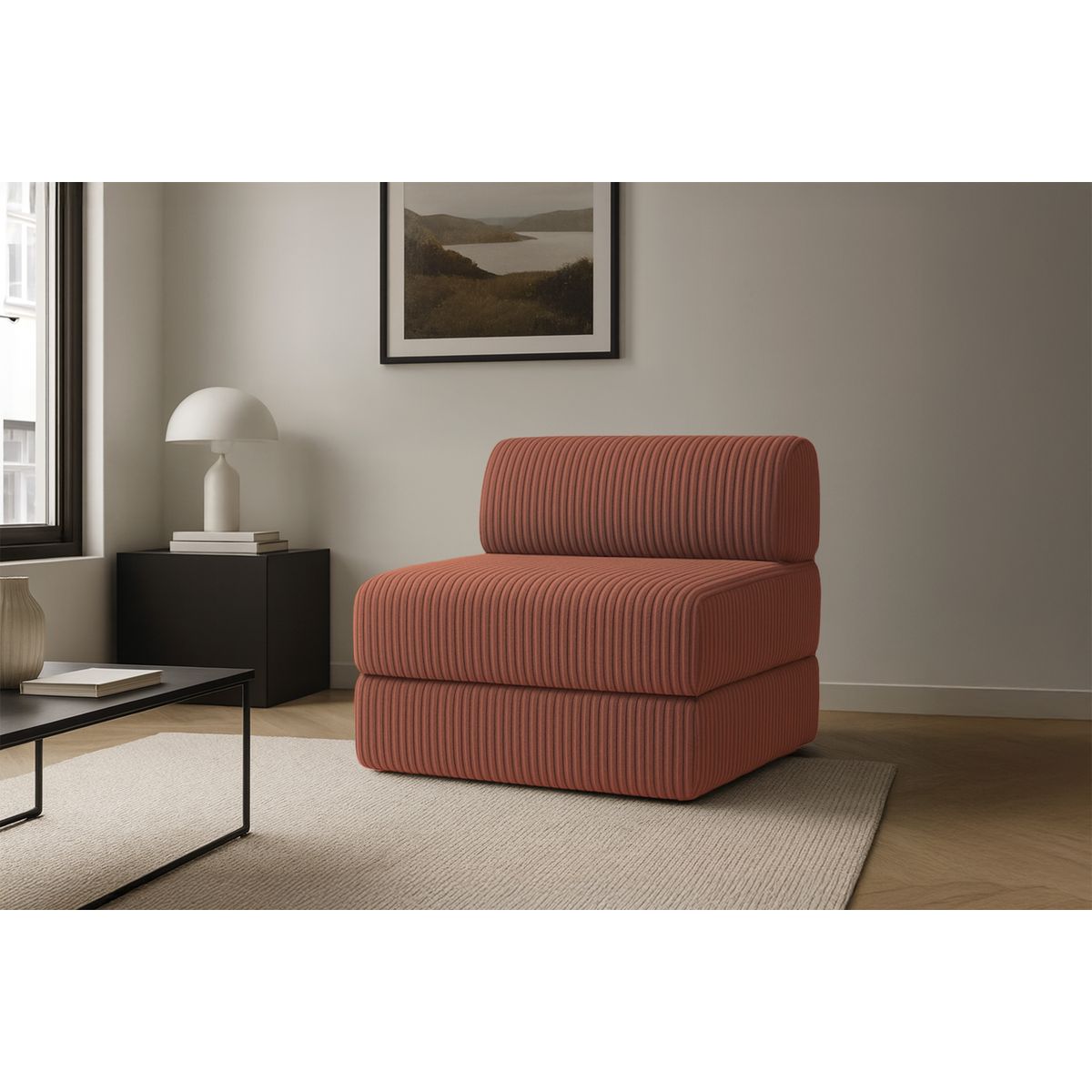 Fauteuil Tilia - Velours Côtelé XL