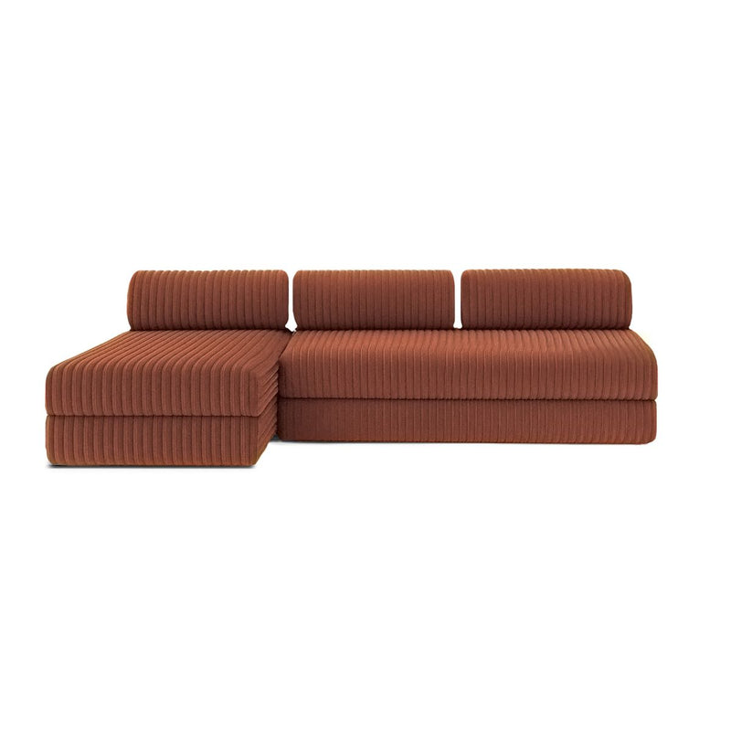 Canapé D'Angle Tilia - 6 Places - Velours Côtelé Xl