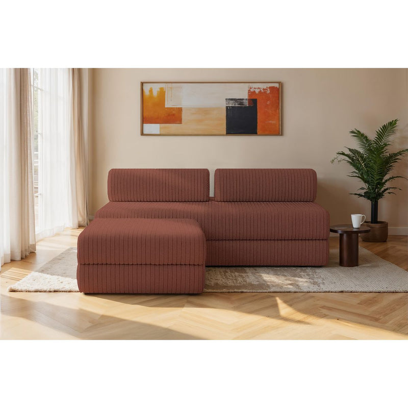 Canapé D'Angle Tilia - 4 Places - Velours Côtelé Xl