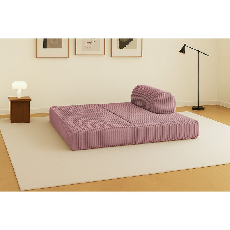 Canapé Droit Tilia - 2 Places - Velours Côtelé Xl