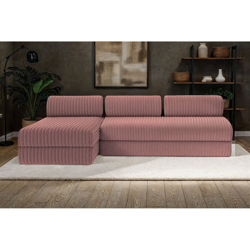 Canapé D'Angle Tilia - 6 Places - Velours Côtelé Xl