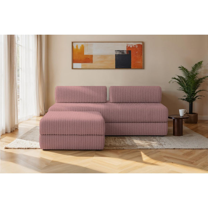 Canapé D'Angle Tilia - 4 Places - Velours Côtelé Xl