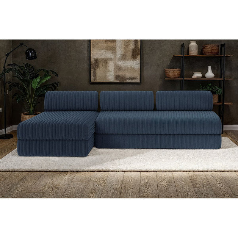 Canapé D'Angle Tilia - 6 Places - Velours Côtelé Xl