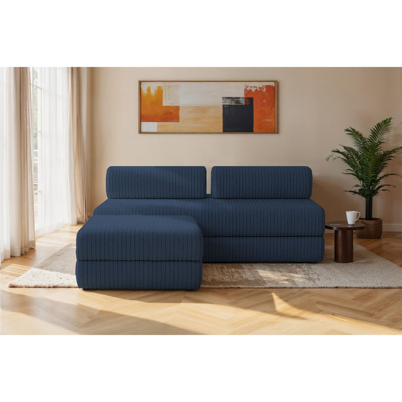 Canapé D'Angle Tilia - 4 Places - Velours Côtelé Xl