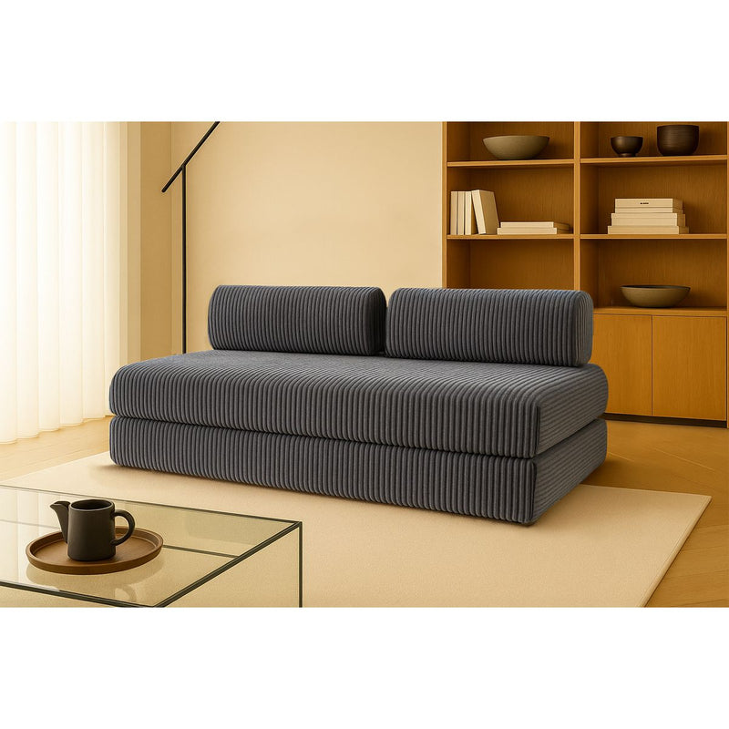 Canapé Droit Tilia - 3 Places - Velours Côtelé Xl