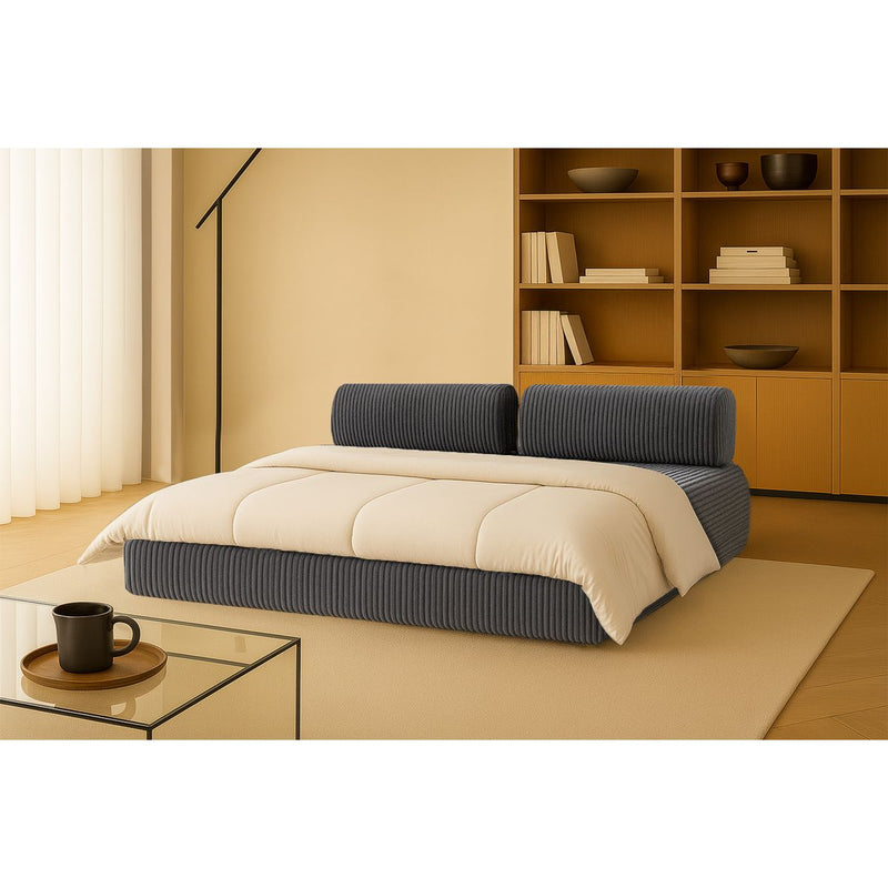 Canapé Droit Tilia - 3 Places - Velours Côtelé Xl