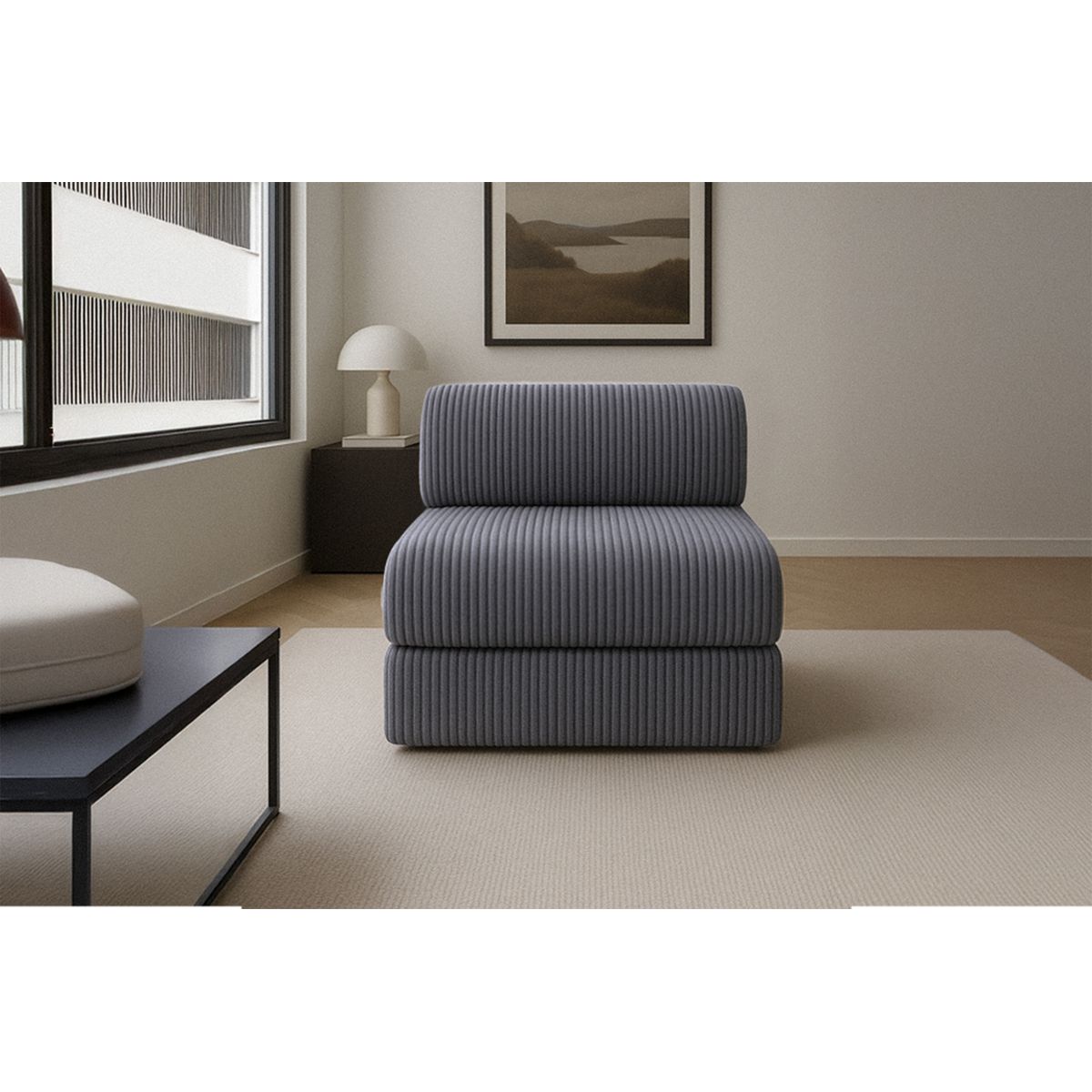Fauteuil Tilia - Velours Côtelé XL
