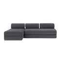 Canapé D'Angle Tilia - 6 Places - Velours Côtelé Xl