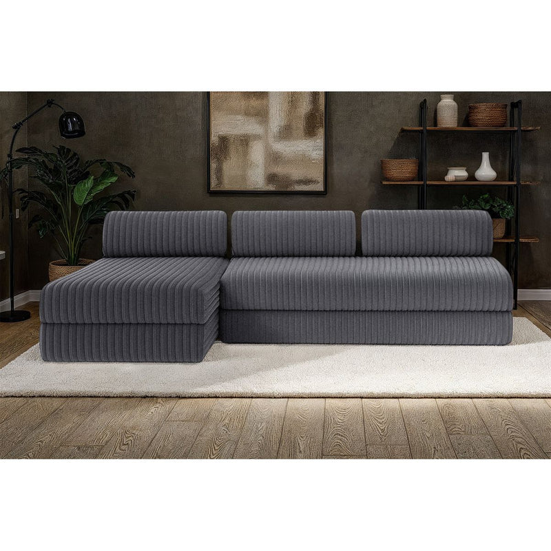 Canapé D'Angle Tilia - 6 Places - Velours Côtelé Xl