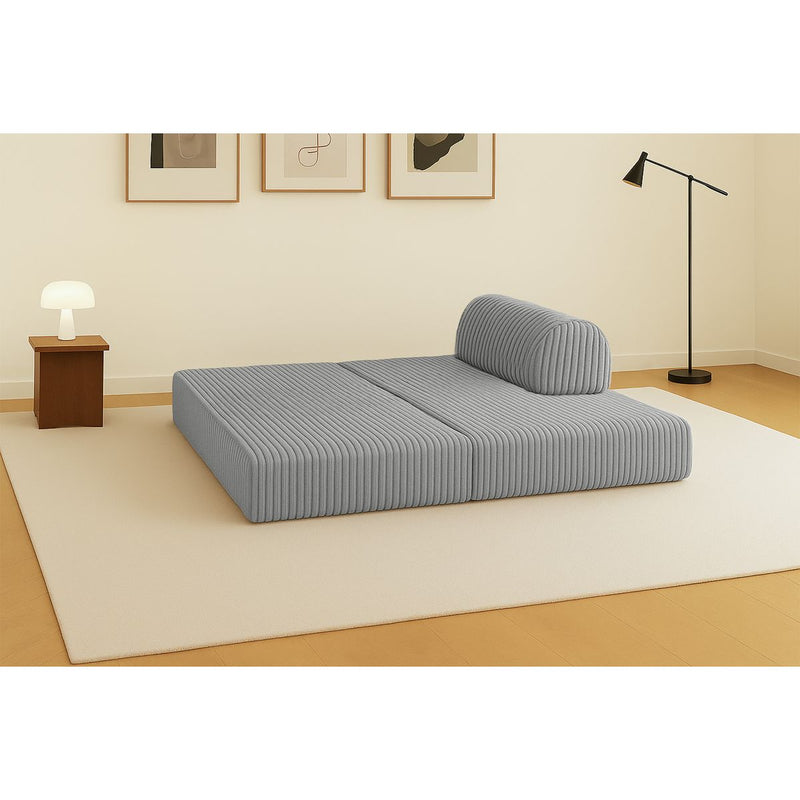 Canapé Droit Tilia - 2 Places - Velours Côtelé Xl