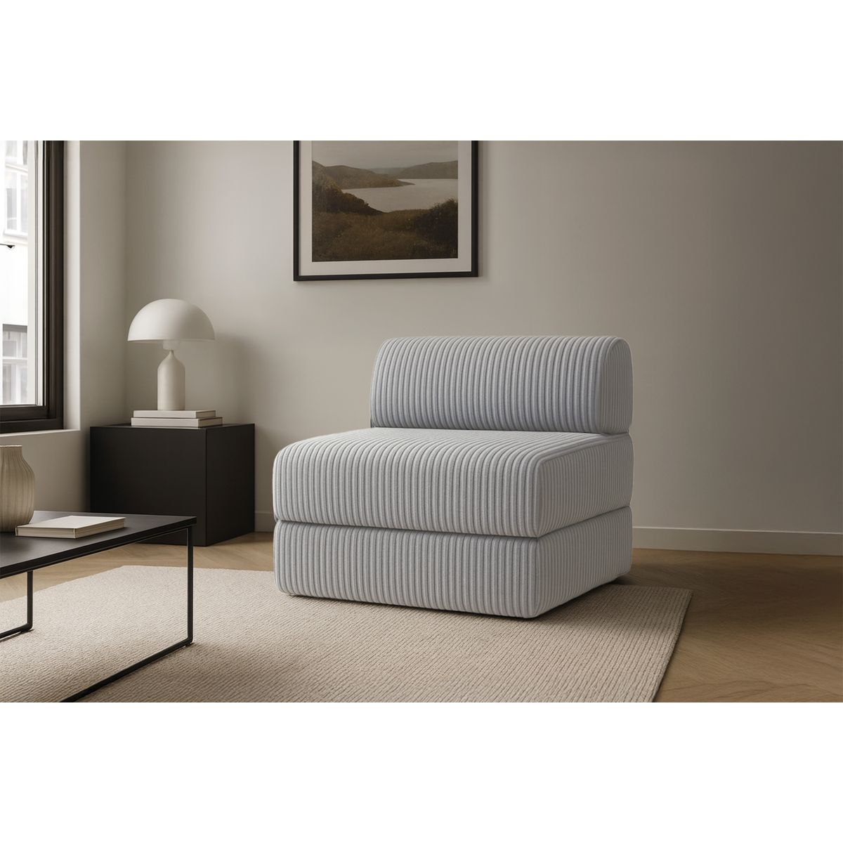 Fauteuil Tilia - Velours Côtelé XL
