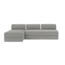 Canapé D'Angle Tilia - 6 Places - Velours Côtelé Xl