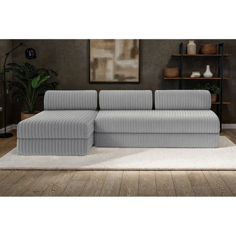 Canapé D'Angle Tilia - 6 Places - Velours Côtelé Xl