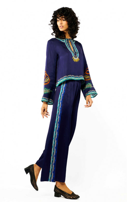 Pantalon Tina - Bleu