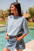 TINO Bleu - T-Shirt Coeur