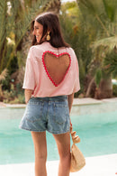 TINO Rose - T-Shirt Coeur