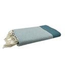 Fouta Nid d'Abeille Bleu canard - 100 x 200 cm | Beach Towel