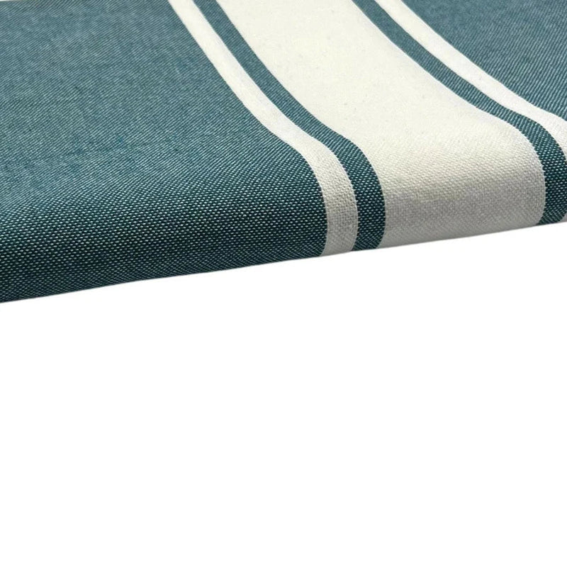 Fouta Tissage Plat Bleu Canard - 100 x 200 cm | Beach Towel