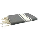 Fouta Tissage Plat Gris béton- 100 x 200 cm | Beach Towel