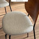Set of 2 Simone Bar Stools - Beige