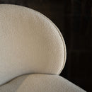 Lot de 2 chaises pour îlot central 66,3 cm en tissu bouclé beige