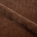 Fauteuil Ricci pivotant en tissu effet velours marron