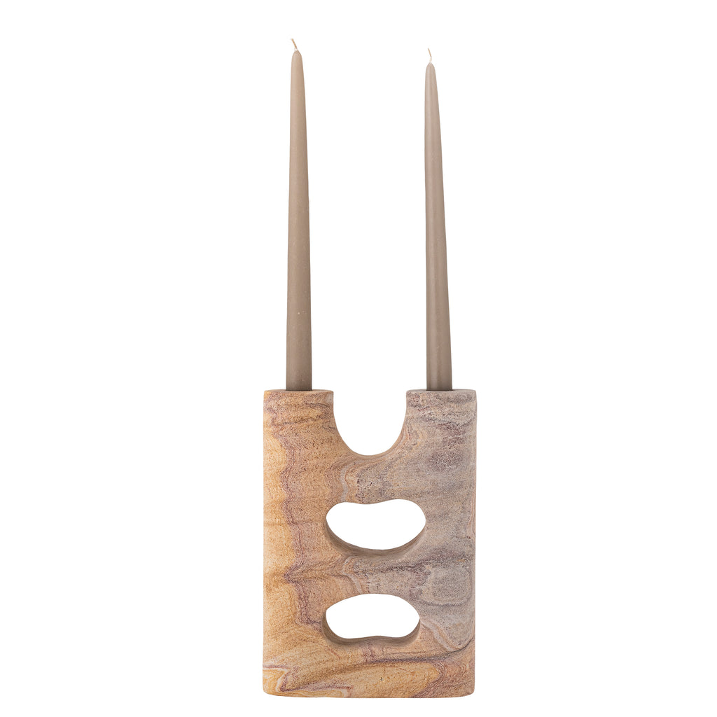 Lodi - Candle Holder - Natural - Sandstone
