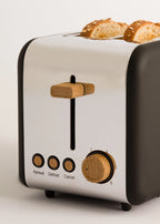 Toast Retro - Compact Wide-Slot Toaster - Black