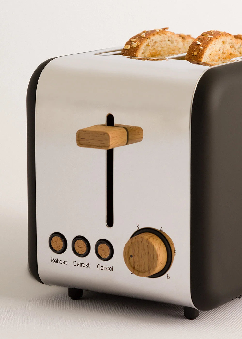 Toast Retro - Compact Wide-Slot Toaster - Black