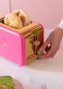 Toast Retro - Petit Grille Pain À Fentes Larges - Barbie Rose