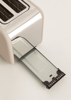 Retro Toast - Large Wide Slot Toaster - Sand