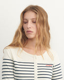 tolbiac cardigan 'amour'#color_ivory-navy