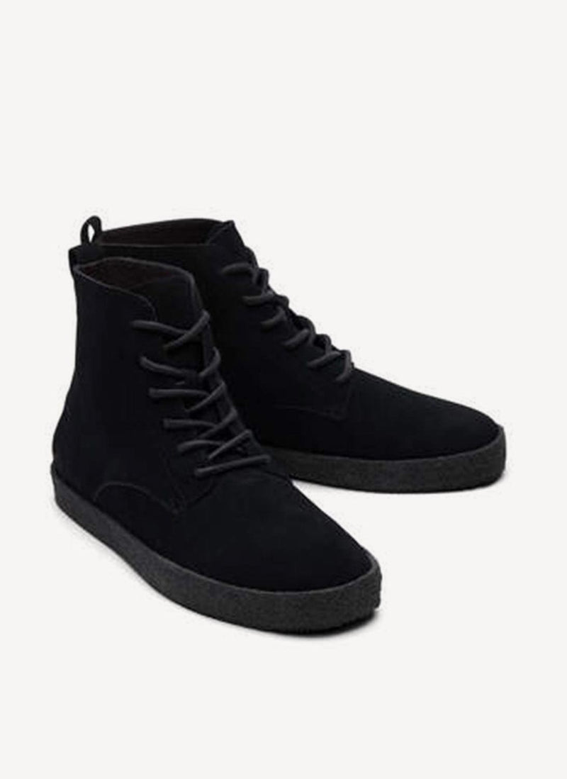 Toms - Bottines Tetron Black Suede - Black - Homme