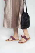 White Sun - Leocadie Flip Flops - Bordeaux - Women