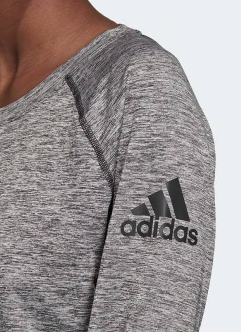 Adidas - Top A Manches Longues Open Back A - Black-Hthr - Femme