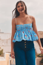 TOP BOOBOO CHERRY BLUE