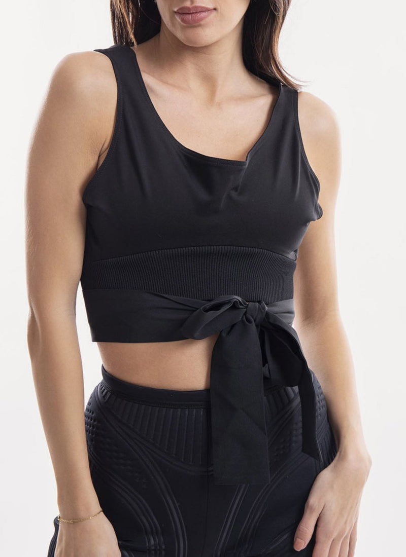 Marni - Top À Nouer - Black - Femme