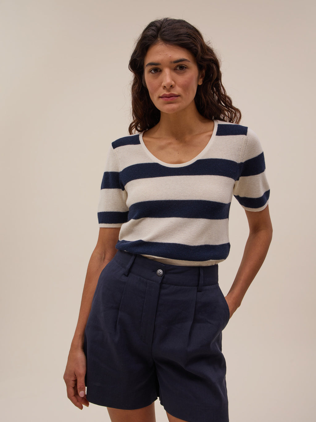 Top Akira - Navy - Femme