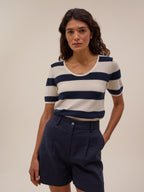 Top Akira - Navy - Femme
