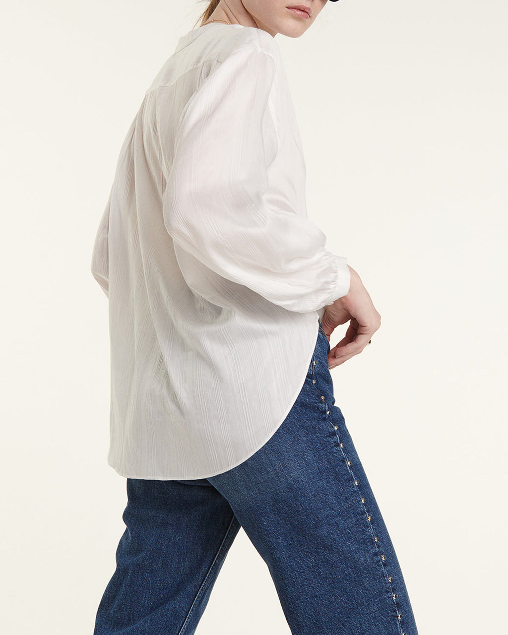 The Kooples - Ecru Fluid Top With Oversized Bow Detail - Women
