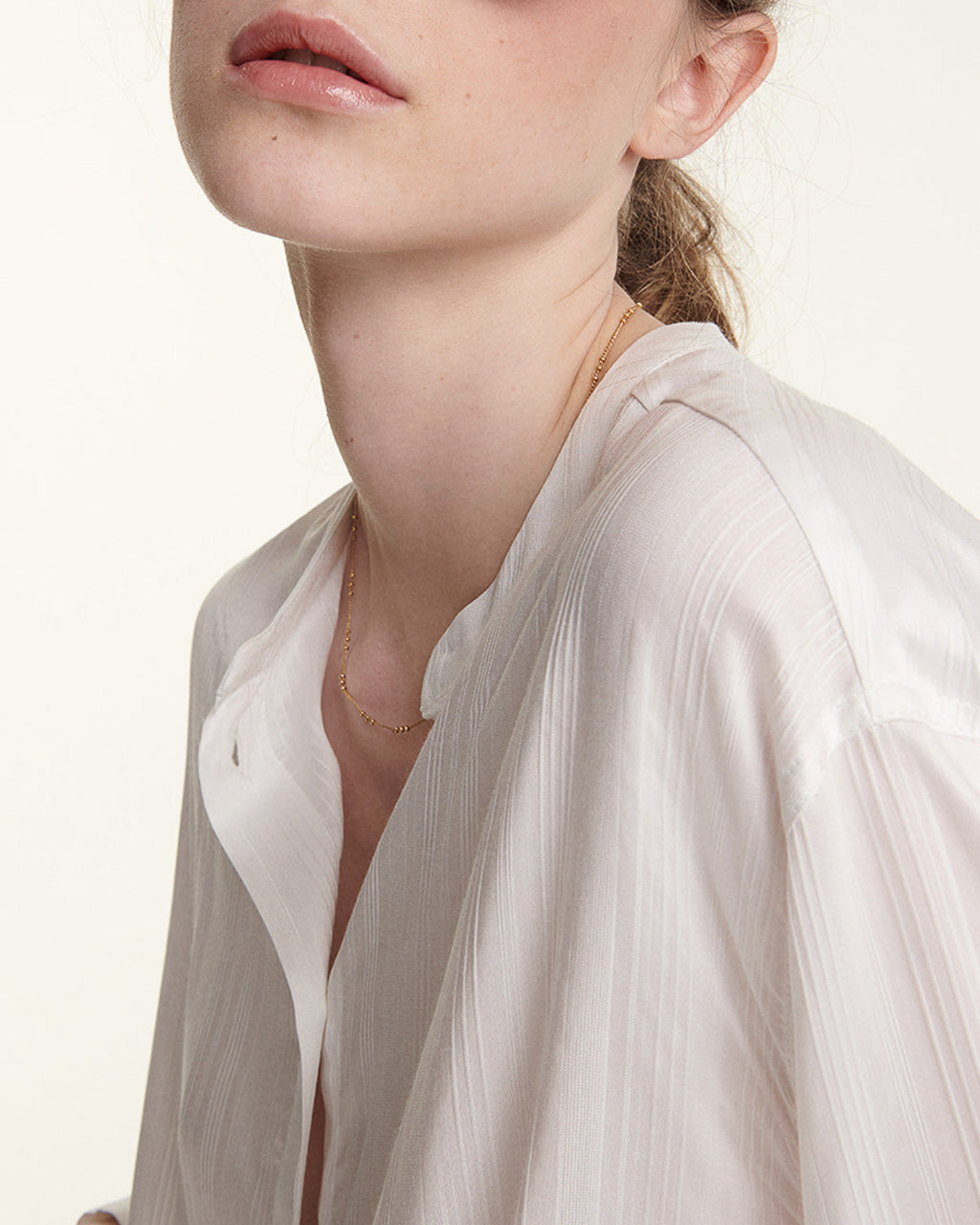 The Kooples - Ecru Fluid Top With Oversized Bow Detail - Women