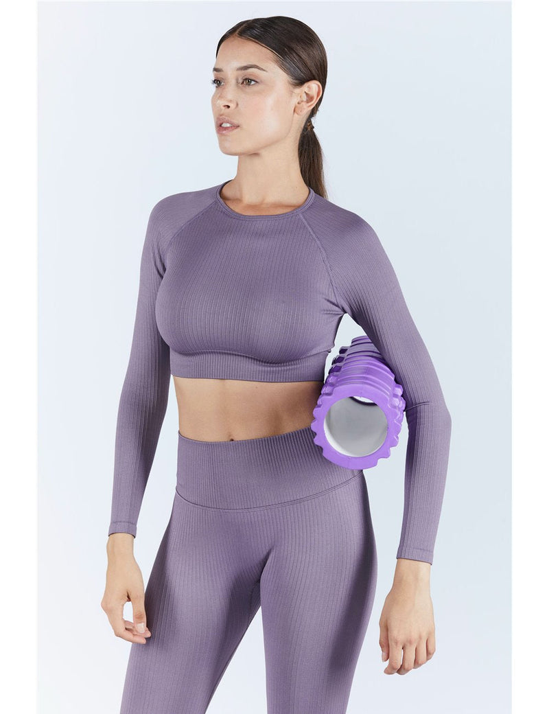 Women's Long Sleeve Sports Top purple