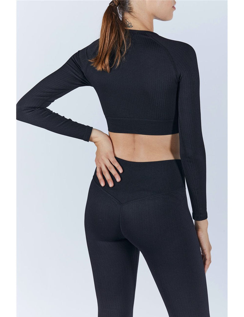 Women's Long Sleeve Sports Top black