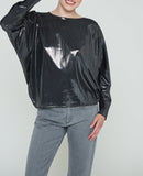 Top Juliane Kelari - Negro