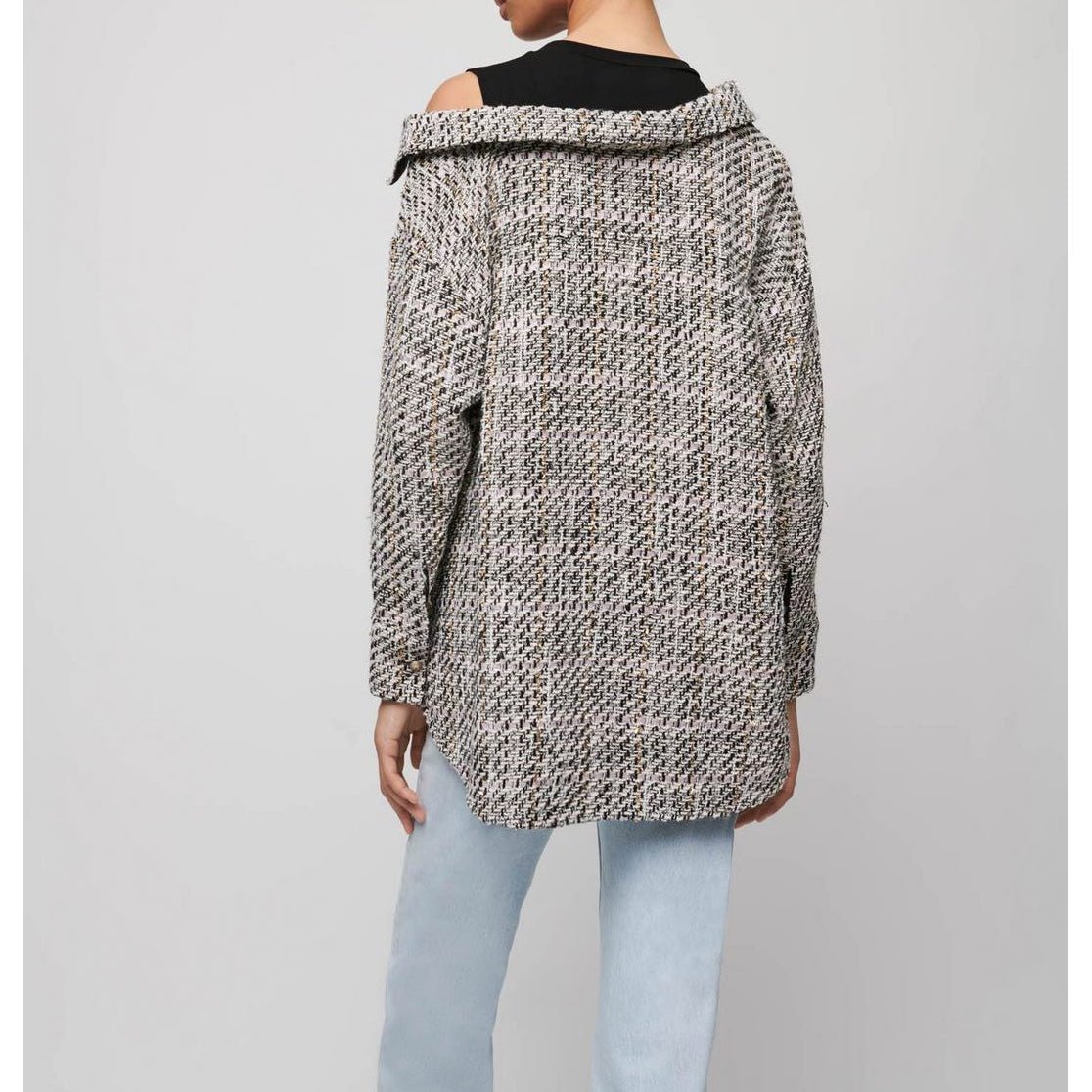 Liatola Shirt - Pale Pink And Black