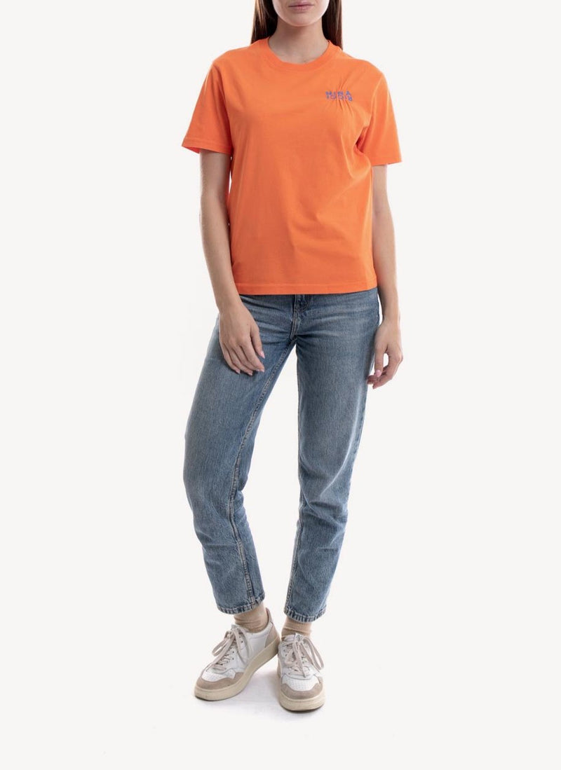 Nina Ricci - Tee-Shirt Brodé - Orange - Femme