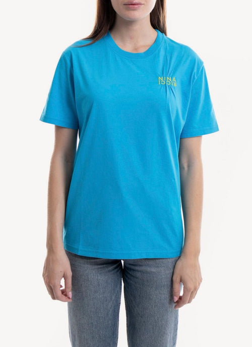 Nina Ricci - Tee-Shirt Brodé - Bleu - Femme