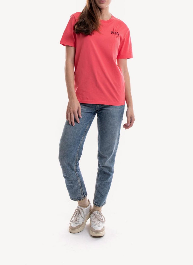 Nina Ricci - Tee-Shirt Brodé - Framboise - Femme