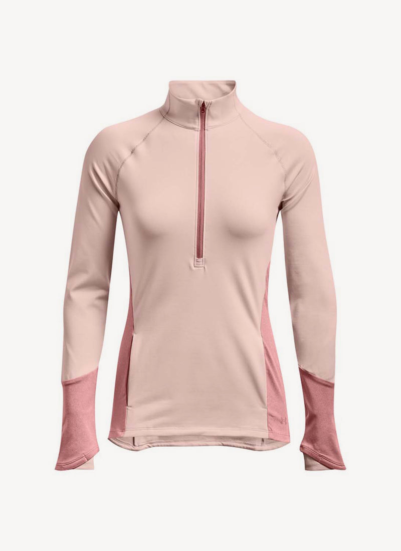 Under Armour - Top Manches Longues Cozy 1/2 Zip - Pink - Femme