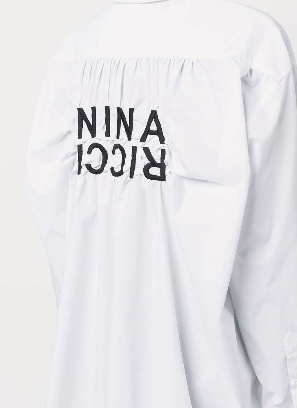 Nina Ricci - Chemise À Logo Brodé - Blanc - Femme